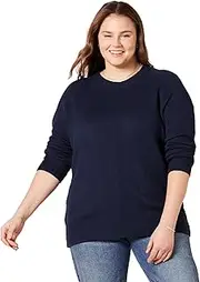 [Amazon Essentials] Women's Classic-Fit Soft Touch Long-Sleeve Crewneck