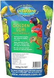 Vetafarm Golden Lori Rice Formula 450g Lorikeet Lories Food Feed Mix ANC-806