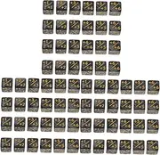 GETAJGHSD 3sets Token Dice Counters Acrylic Dice Set for Card Games Plus Counter Dice for Tabletop Kids Learning Toys 24pcs*3