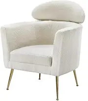 Artiss Armchair Boucle Fabric White Yoli