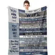 Wife Gifts from Husband - Gifts for Her Wife 80" x 60" Blankets - I Love You ...