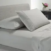 Bianca Heston 300 Thread Count Cotton Percale Sheet Sets Silver