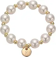 [GINAZL] Flower Girl Proposal Gifts, Initial A-Z Bracelet Will You Be My Flower Girl Gift Thank You for Being Our Flower Girl Gift, Small, no gemstone