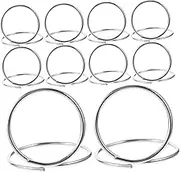 iplusmile 10pcs Seat Card Holder Photo Clip Holder Clips Silver Metal