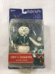 Rare Vintage Memory Lane Rudolph the Red Nose Reindeer Sam The Snowman Figurine
