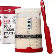 Sourdough Bread Starter Kit - 34 Oz Large Capacity Starter Jar