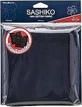 Sew Easy Sashiko Embroidery Cotton Fabric 1m x 1.42m - Dark Navy