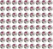 [EXCEART] Jewlery Beads 100Pcs Ceramic Flower Beads Round Painted Porcelain Spacer Beads Vintage Chinese Spacer Beads Stopper Charms for Necklaces Bracelets DIY Jewelry Making Red Circle Beads