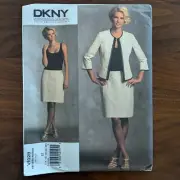 NEW Vogue V1028 DKNY Jacket & Dress Sewing Pattern Size 14-22 UNCUT