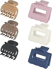 6 Pcs Proxima Direct Hair Clips Hair Claw Clips Matte Hair Clips for Thick Hair Neutral Color，Small Hair Clips for Women Banana Clips Hair Hair Accessories for Women