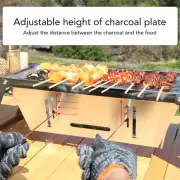 Portable Charcoal Grill Folding Charcoal Grill Stainless Steel Rustproof Multi