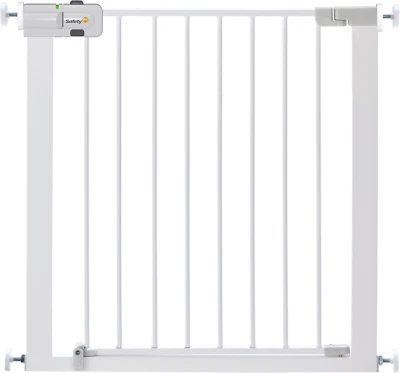 U-Pressure Barrier Metal, White, Use as Barrier Gate and Stairs Gate, No-Wall Da