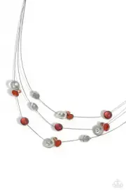 Paparazzi Affectionate Array Orange Necklace NWT
