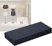 Rectangular Display Pedestal Stand,Bridal Shop Mannequin Standing Platform,Party Event Decoration Base Lift Table,Load 200KG(Black,40x40x10cm)