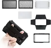 BOLING P1 Accessories Kit, BL-P1 Lumi Master Package with Diffuser/Barndoor/Softbox/Honeycomb Easy to Use