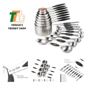 Measuring Cups and Spoons Set Stainless Steel Includes 8 Heavy Duty Measuring...