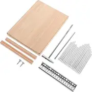 HEATSHAKING Portable Keys Thumb Piano Kit DIY Wooden Kalimba for Beginners and Lightweight Music Instrument with Tuning Hammer for Interactive Learning and Creativity