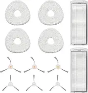 [NUZAMAS] Replacement Parts 12Pcs for Narwal T10 J1 J2 Robot Vacuum Cleaner Washable Side Brushes Mop Cloth Filter Replacement Spare Parts