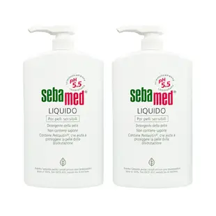 施巴 SEBAMED PH5.5潔膚露 1000ml #壓頭版 兩入組