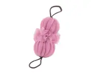 Super Soft Sponge Mesh Shower Bathing Ball Deep Cleaning Body Scrubber Brush-Pink
