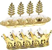 MUELODSIC 8Pcs Crown Shaped Storage Boxes with Lid Decorative Candy Holders for Parties Sweets and Chocolates Premium Dessert Boxes Set for Weddings and Celebrations