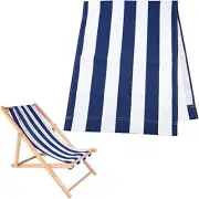 Sun Lounger Cover,Sunloungers, Beach Sling Chair Replacement Canvas Blue and ...