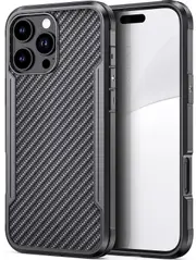 Tough On Iron Shield Phone Case with MagSafe for iPhone 16 Pro Max - Carbon Fiber