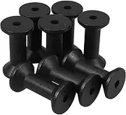 Sewroro 10pcs Wooden Empty Spools Vintage Wood Bobbins for Sewing Crafting and DIY Projects Durable Unfinished Wood Thread Holders for Organizing Ribbons and Threads for Home Decor and