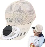 [Generic] 2025 New Fan Hat, Solar Powered Fan Hat/USB Charging, Solar Panel Fans, Cooling Baseball Cap, Summer UV Protection Cap For Men And Women