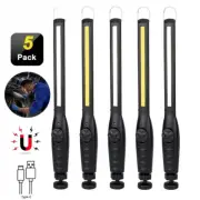 Flashlight Magnetic Work Light USB Rechargeable Torch Lantern Inspection Light
