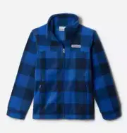 Columbia Jacket Boys’ Large Blue Plaid Zing III Printed Fleece New