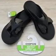 OOFOS OOriginal Sandal Black UNISEX Lightweight Recovery shoe M 8 W 10 EU41 NEW