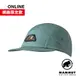 【Mammut 長毛象】Five Panel Cotton Cap 休閒有機棉露營帽 深玉石綠 #1191-01820