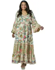 [The Poetic Gypsy] Nomadic Maxi Dress in Assorted