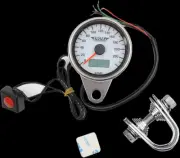 DS White Face Programmable Mini Electric Speedo Odo Kph Dyna Super Glide 99-03