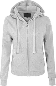 [MixMatchy] Women's Cute Hoodies Teen Girl 2024 Fall Jacket Sweatshirts Casual Drawstring Zip Up Y2K Hoodie with Pocket