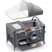 4 in 1 Baby Bassinet, Pack and Play, Bedside Crib Sleeper, Diaper Changer - Come