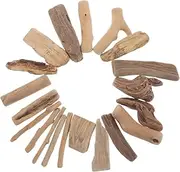 ORFOFE 20Pcs Natural Driftwood Blocks for Authentic Aquarium Decor Rustic Crafts and Home Enhancement Unique Artistry for Fish Tanks and DIY Projects