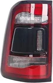 Car LED Rear Warning Stop Brake Fog Lamp Turn Signal Light Tail Light ，Compatible With Dodge RAM 1500 2019-2021(Left)
