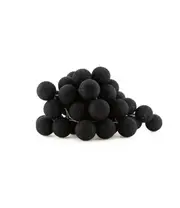 GGP 1 Set Of 20 Led Black 5Cm Cotton Ball Battery Powered String Lights Christmas Gift Home Wedding Party Bedroom Decoration Outdoor Indoor Table Centrepiece