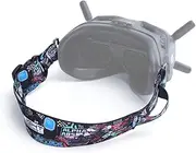 Adjustable Detachable Head Strap with Aluminum Alloy Buckle for DJI Digital HD FPV Goggles and Fatshark Goggles