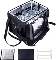 Large Cooler Bag,Grocery Thermal Box | Reusable Sealing Insulated Cooler for Grocery, Outdoors, Picnic, Work, Travel, Beach