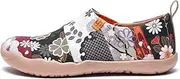 [UIN] Women's Fashion Floral Art Sneaker Painted Canvas Slip-On Ladies Travel Shoes