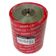 1000 Ritek Ridata 52X CD-R CDR Branded Logo Blank Disc Media 80Min 700MB