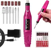 Nail Art Drill Polish Kit, Professional Finger Toe Nail Buffer Acrylics Nail Treatments Set, Electric Nail Pedicure Manicure Tool For Salon Personal, 6 File Hands & Nails Polishing Buffing Repair Pack by CLAVUZ