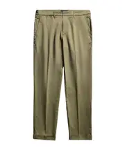 curled cropped pants 35,36,38 khaki