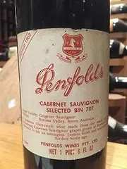 Penfolds Bin 707 Cabernet Sauvignon 1969 presentation box, re-corked by Peter Gago in 2022