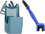 Oshhni Oil Storage Tool Box Oil Resistant Storage Box with Brush Sturdy Cycling Maintenance Bike Chain Cleaner for Bike Motorcycle