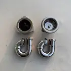 4 PieceKitchen Sink Drain Strainer, Insinkerator w/2 Chrome Polished Metal Traps