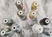 10 Spools of METALLIC, Robison Anton Embroidery Thread, 2 Minimum Use